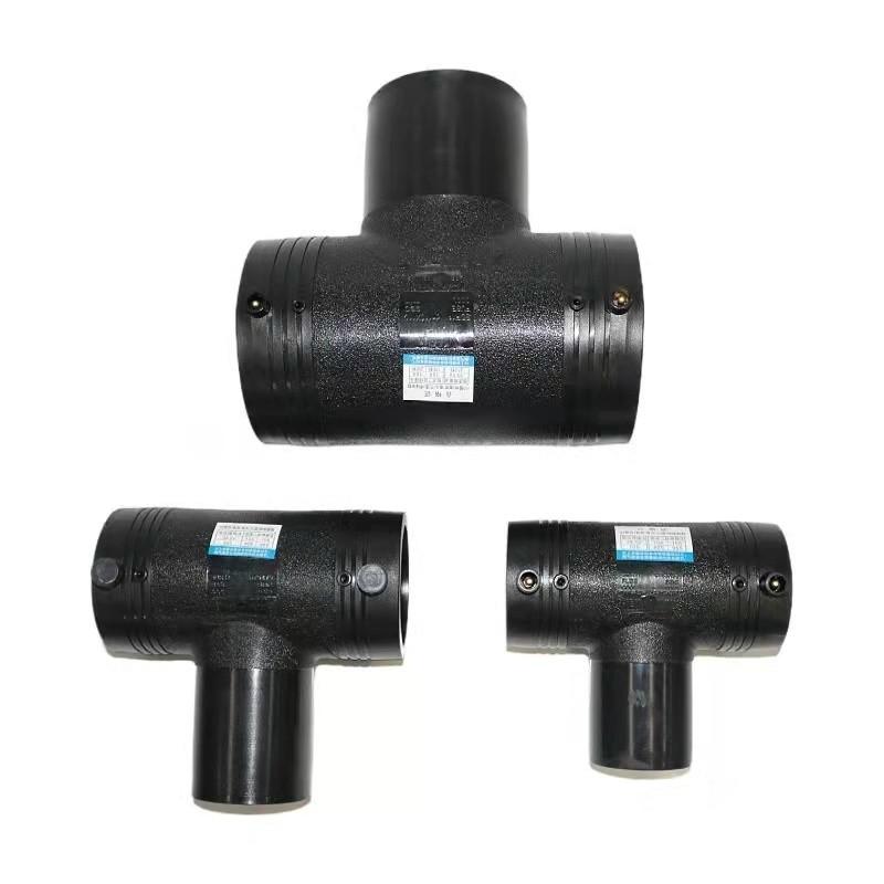 HDPE Tee Connector Chinese Factory HDPE gas pipe connector equal tee