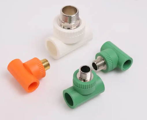 PPR Fittings male threaded tee Male Tee White Plastic Pipe Fittings(图1)